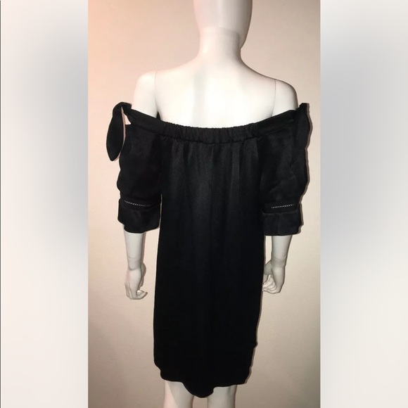 ALEXIS *Liyan* black off shoulder classic dress XS S LBD - Picture 6 of 7